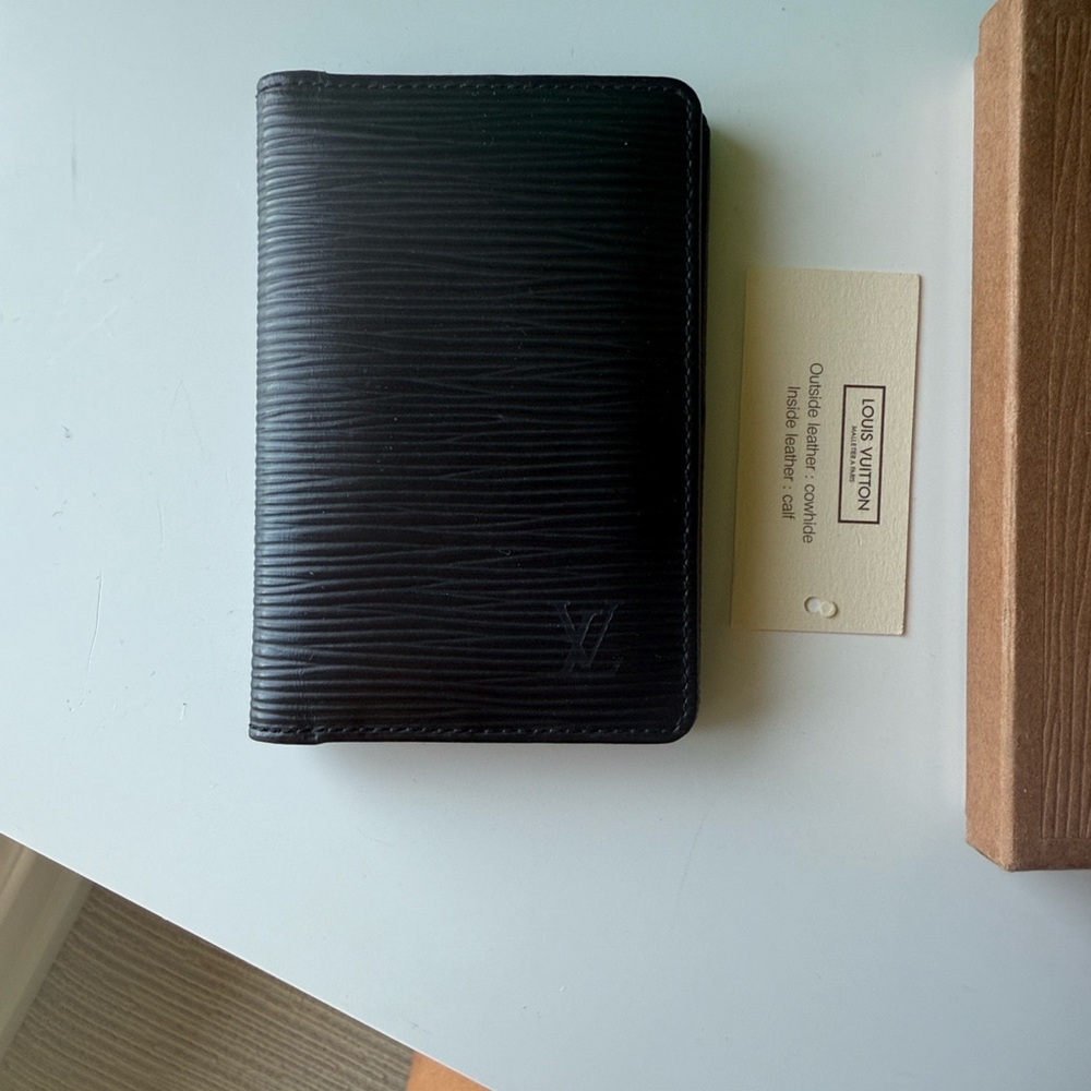 Louis Vuitton Epi Leather Black Textured LV Wallet